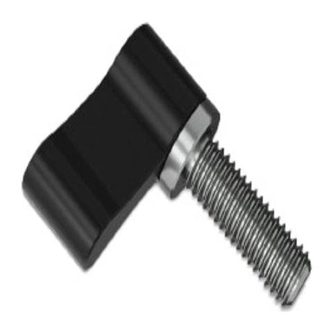 1/4 Manopola A Vite Con Maniglia Di Bloccaggio A Serraggio Manuale Tipo L Regolabile Black 17 Mm - Foto 1