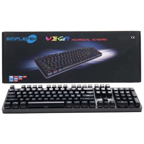 Tastiera Meccanica Da Gaming Rgb Colorata Gioco Usb Cablata Pc 5 Profili - Foto 1