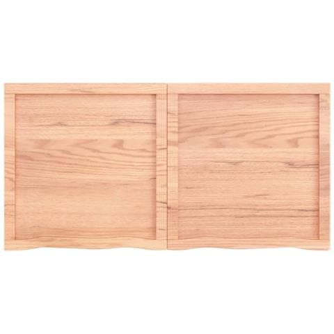 Piano Bagno Marrone 120x60x (2-4) cm Legno Massello Trattato - Foto 8