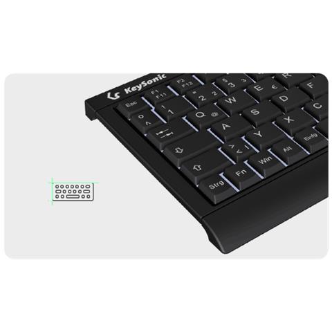 Tastiera Cablato KSK-3011ELC(DE)  (Layout Tedesco) Colore Nero - Foto 5