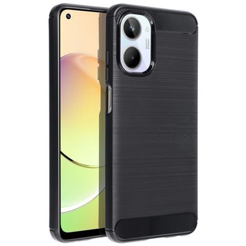 Custodia B-case Tpu Silicone Cover Case Per Realme 10 5g Carbon Metal Black - Foto 1