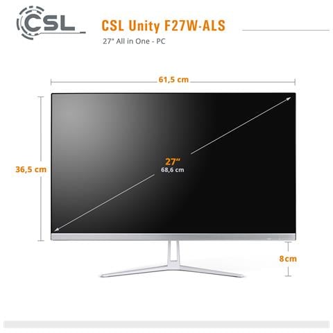 Unity F27w-als / 1000 Gb / 8 Gb Ram / Win 11 Pro - Foto 2