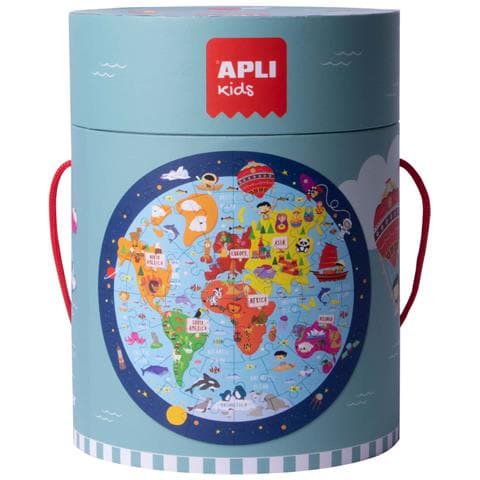 Puzzle Apli World Map Circolare 48 Pezzi 50 Cm - Foto 1