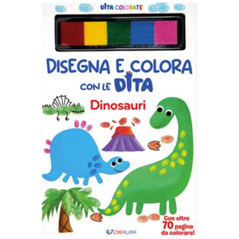 Elizabeth Golding - Dinosauri. Disegna E Colora Con Le Dita. Ediz. A Spirale - Foto 1