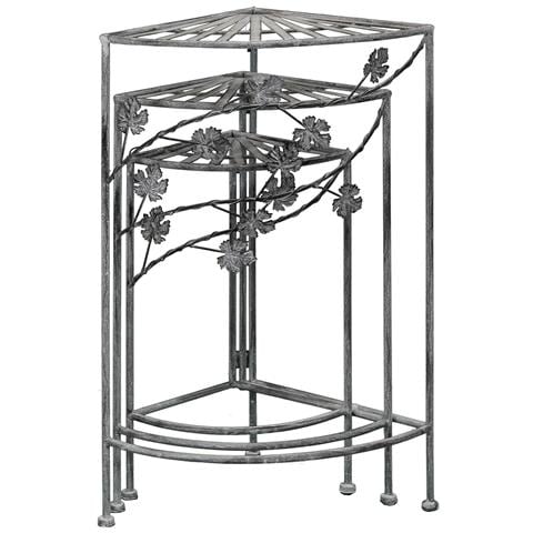 Étagère Scaffale In Acciaio Bianco Ossidato Manuela - Foto 2