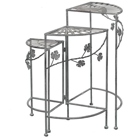 Étagère Scaffale In Acciaio Bianco Ossidato Manuela - Foto 1