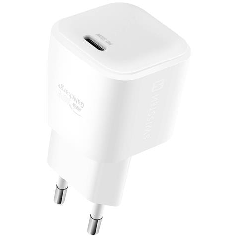Caricabatterie Ultraveloce Gan Usb-c 35w Con Cavo Lightning Da 1,2 M, Bianco - Foto 1