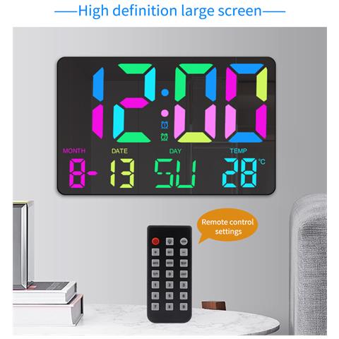 Orologio Digitale Con Display Led Rgb Black - Foto 2