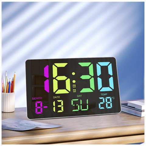 Orologio Digitale Con Display Led Rgb Black - Foto 5