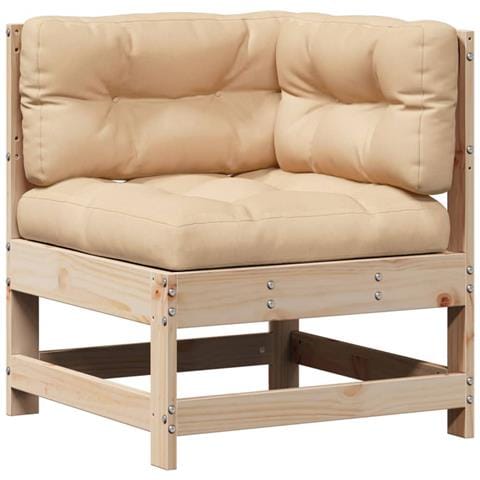 Set Divani Giardino 6 pz con Cuscini in Legno Massello di Pino - Foto 2