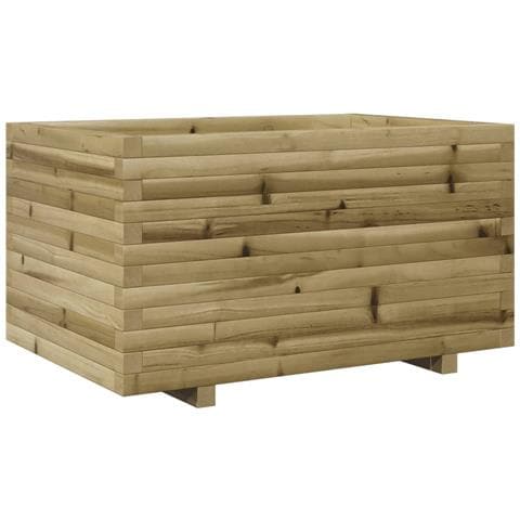 Fioriera Da Giardino 90x60x49,5 Cm In Legno Di Pino Impregnato - Foto 2