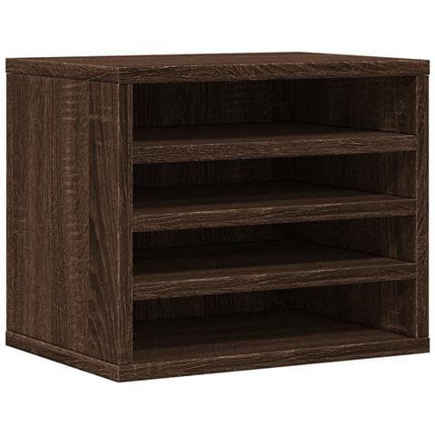 Organizer Scrivania Rovere Marrone 36x26x29,5 Legno Multistrato - Foto 2