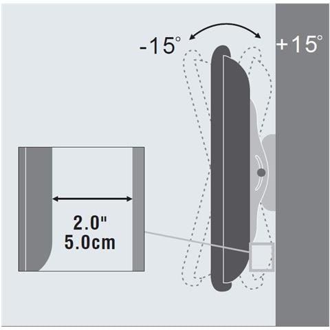 VLMW2355T Supporto TV a parete 139,7 cm (55") Nero - Foto 2