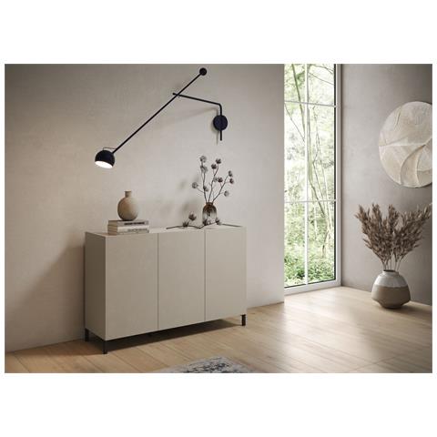 Madia 3 Ante 130x40x84 Cm Solaria Cashmere - Foto 2