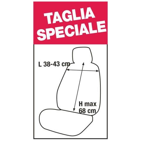 Coprisedili Anteriori Fast&smart Tg. Speciale Tess. Grey&color - Foto 3