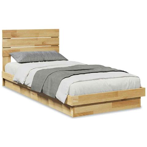 Struttura Letto Con Testiera Senza Materasso 75x190 Cm - Foto 2