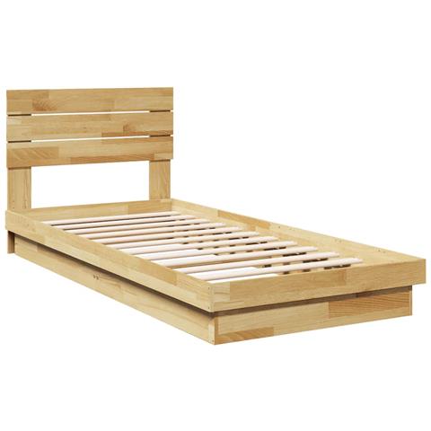 Struttura Letto Con Testiera Senza Materasso 75x190 Cm - Foto 3