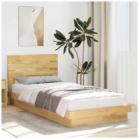Struttura Letto Con Testiera Senza Materasso 75x190 Cm - Foto 1