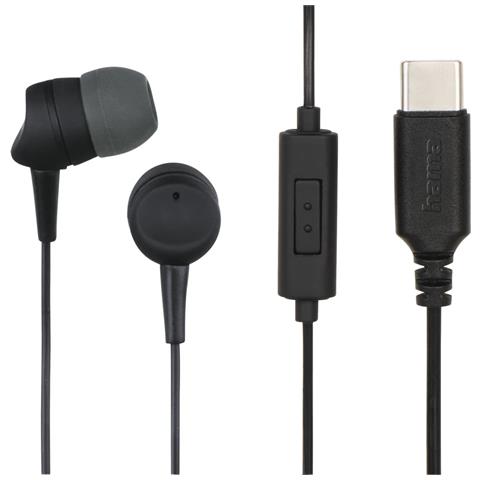 00184192 cuffia e auricolare Cablato In-ear Musica e Chiamate USB tipo-C Nero, Grigio scuro - Foto 1