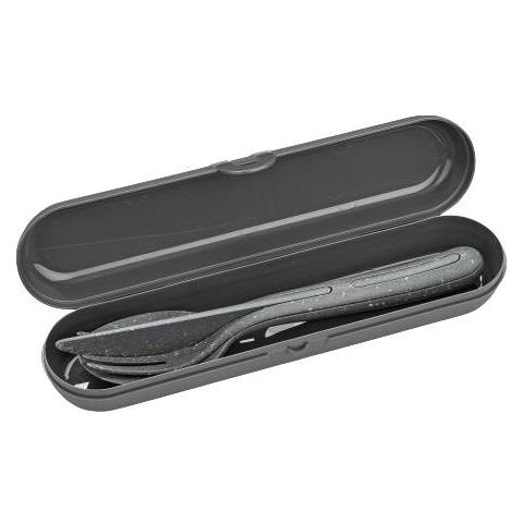 Koziol Klikk Ready Set Di Posate 3 Pz Grigio - Foto 1