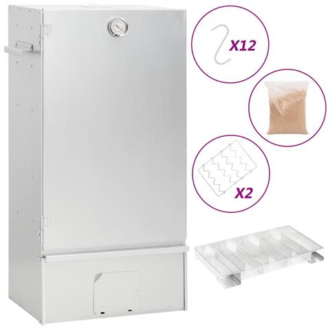 Forno Affumicatore BBQ Generatore Fumo Freddo Acciaio Zincato - Foto 1