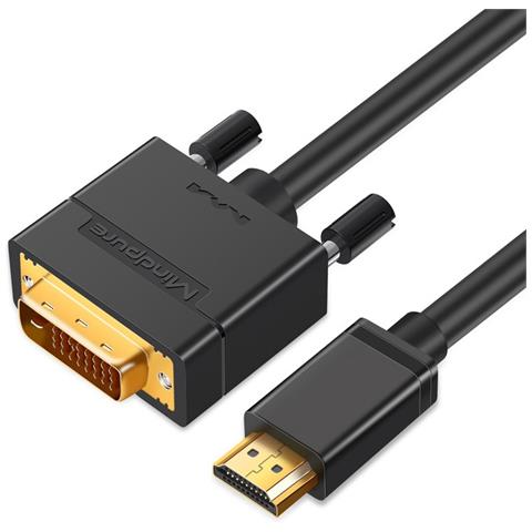 Cavo Hdmi A Dvi: Trasferimento Video Hd Per Pc, Tv E Console Di Gioco 3 M - Foto 1