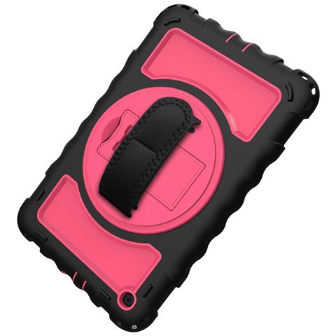 Custodia Per Ipad 10.2"" 2019/20/21 Con Supporto E Tracolla Rosa - Foto 4