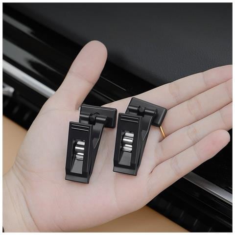 Porta Biglietti Magnetico Per Auto, Clip Per Occhiali, Organizer Multifunzionale - Confezione Da 2 - Foto 5