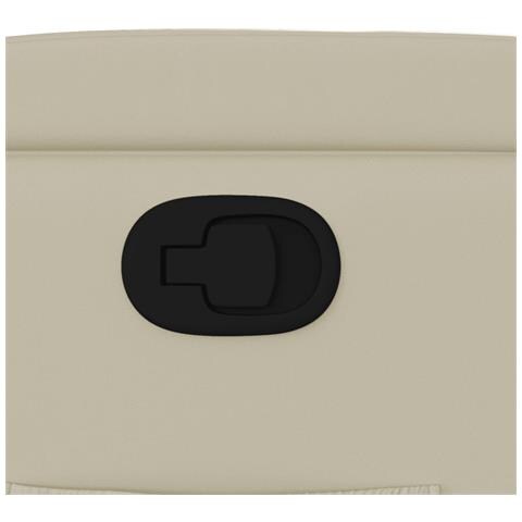 Poltrona reclinabile in similpelle color crema - Foto 9