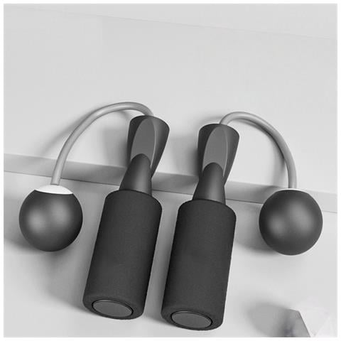 Corda Per Saltare Senza Fili Con Palla Di Schiuma (palla Piccola - Nera) Per Fitness Aerobico E Allenamento Cardio - Foto 2
