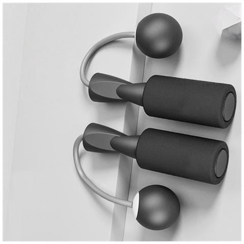 Corda Per Saltare Senza Fili Con Palla Di Schiuma (palla Piccola - Nera) Per Fitness Aerobico E Allenamento Cardio - Foto 3