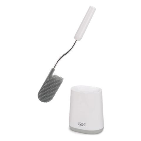 Spazzola Da Bagno Flex Lite Design Flessibile E Igienico Testa A Forma Di D Per Pulizia Profonda Ed Efficace Colore Grigio Chiaro - Foto 1