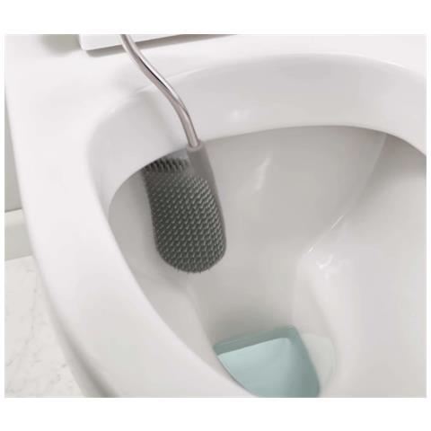 Spazzola Da Bagno Flex Lite Design Flessibile E Igienico Testa A Forma Di D Per Pulizia Profonda Ed Efficace Colore Grigio Chiaro - Foto 3
