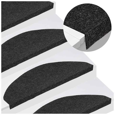 Tappetini Autoadesivi per Scale 30 pz Neri 65x22,5x3,5 cm - Foto 2