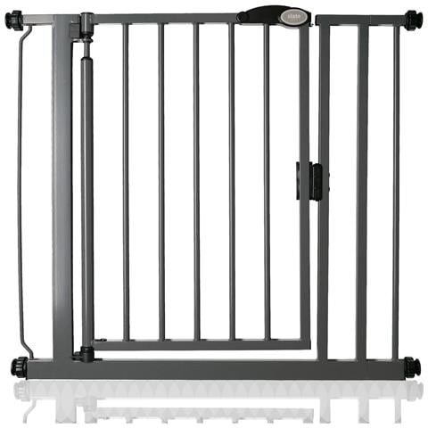 Safetots Cancelletto Per Scale A Pressione Con Chiusura Automatica, 82,2cm - 89,2cm, Grigio Ardesia - Foto 1