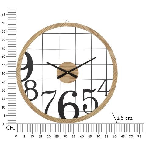 Orologio Da Parete Numbers In Ferro Nero Con Grandi Numeri - Foto 6