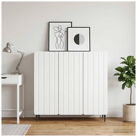 Credenza Bianco 89 x 34,5 x 82 cm Legno ingegnerizzato - Foto 2
