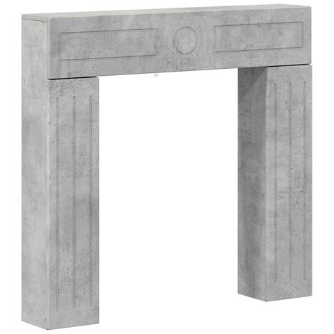 Cornice per camino Grigio Cemento 102 x 18 x 100,5 cm - Foto 1