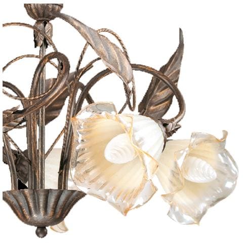 I-AUTUNNO / 5 - Lampadario a sospensione elegante color marrone 40 watt E14 - Foto 2