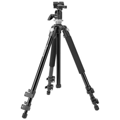 Treppiede con Testa per Fotocamere Altezza Max 151 cm Nero 17994-EU - Foto 1