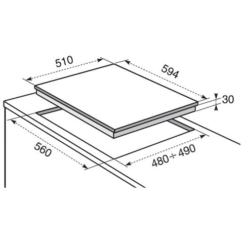 Piano Cottura PX640UV a Gas 4 Fuochi Gas Colore Inox Serie Soft - Foto 2
