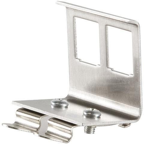 IWP-MD KEY-RAIL2 - Adattatore in Metallo per 2 Moduli Keystone RJ45 - Foto 2