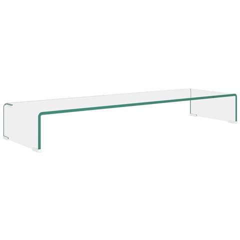 Mobile /Rialzo Porta TV in Vetro Trasparente 100x30x13 cm - Foto 1