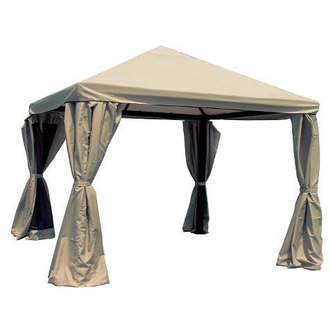 Gazebo Milano Alluminio / pvc 3x3 M Beige - Foto 1