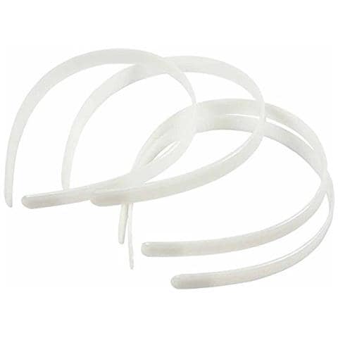Fasce Per Capelli, Larghezza: 13 Mm, Bianco, 5 Pezzi - Foto 2