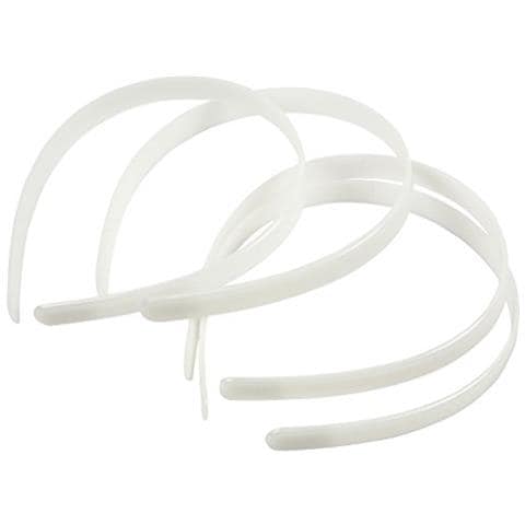 Fasce Per Capelli, Larghezza: 13 Mm, Bianco, 5 Pezzi - Foto 1