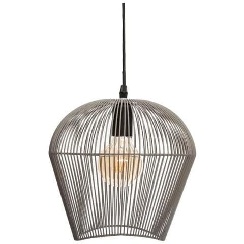 Lampada A Sospensione Wire - E27 - 40 W - H. 25 Cm - Grigio - Foto 1