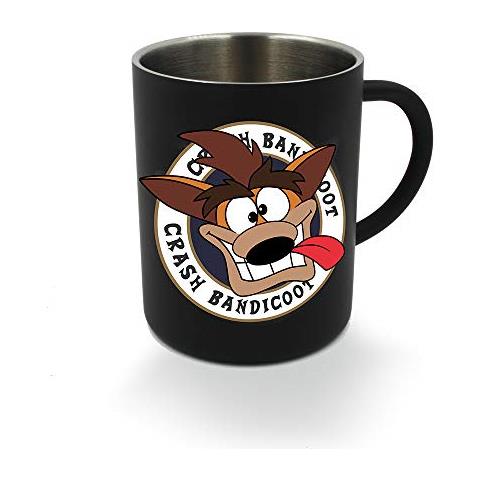Crash Bandicoot - Tazza In Acciaio Nero - Foto 1