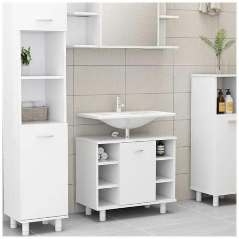 Mobile da Bagno Bianco 60x32x53,5 cm in Legno Multistrato - Foto 2