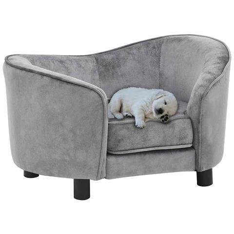Divano per Cani Grigio 69x49x40 cm in Peluche - Foto 9
